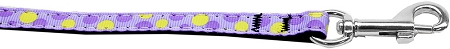 Confetti Dots Nylon Collar Lavender 3/8 wide 6ft Lsh